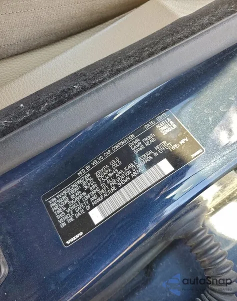 2013 Volvo Xc90 3.2 из США, поврежденный, VIN YV4952CZ6D1667294